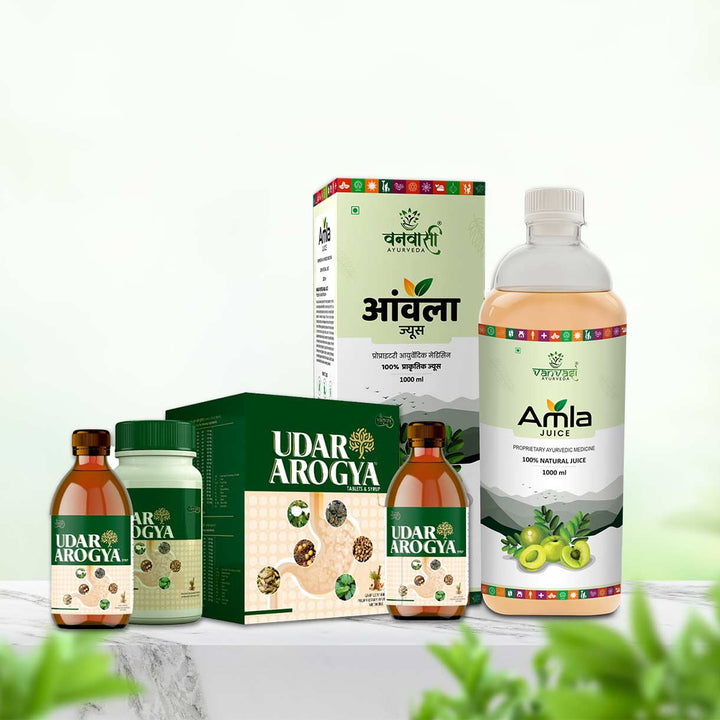 Vanvasi Ayurveda Amla juice & Udar Arogya for Digestive Health Combo